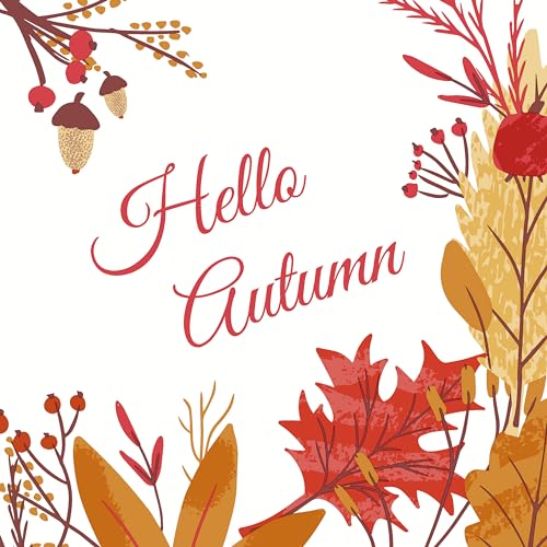 Paper+Design Serviette Hello Autumn 33x33cm 20 Stück Papierserviette Tischserviette Serviettentechnik von Paper+Design