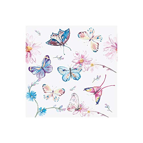 Serviette "Colorful Butterflies" von Paper+Design