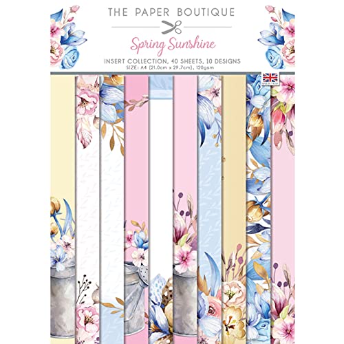 Paper Boutique PB1489 Spring Sunshine, Blau und Pink, A4 von Paper Boutique