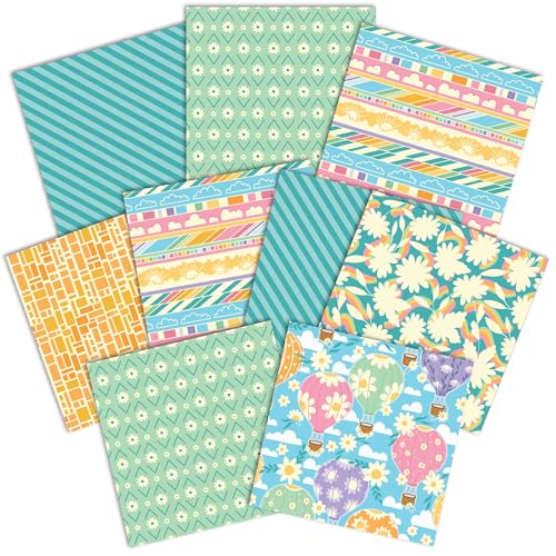 Paper House Productions Dekoratives doppelseitiges Papier, 30,5 x 30,5 cm, 9 Blatt, für Scrapbooking und Basteln, leichter als Luft von Paper House Productions