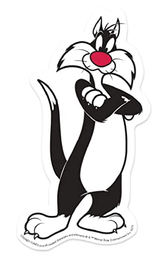 Paper House Productions Looney Tunes Sylvester The Cat gestanzter Vinyl-Aufkleber, 9,4 cm von Paper House Productions