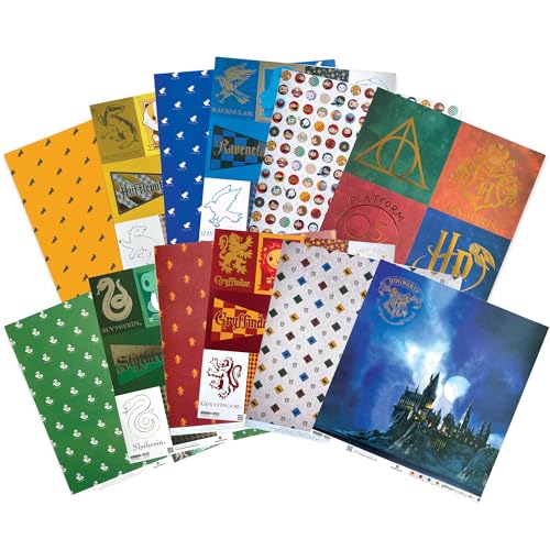 Paper House Productions PSET-0004E Harry Potter Scrapbook-Papier, Mehrfarbig/Meereswellen (Ocean Tides) von Paper House Productions