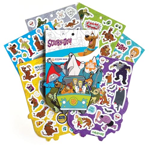 Paper House Productions Scooby Doo 413-teiliges offiziell lizenziertes Sticker-Folio, mit leuchtenden Akzenten von Paper House Productions