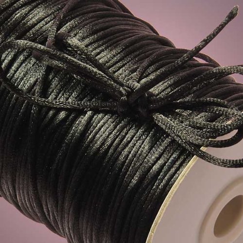 Black Rat Tail Cord, 2mm X 200Yd by Paper Mart von Paper Mart