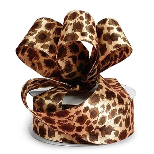 Paper Mart Leopard Satin Ribbon, 1-1/2 X 25Yd by von Paper Mart