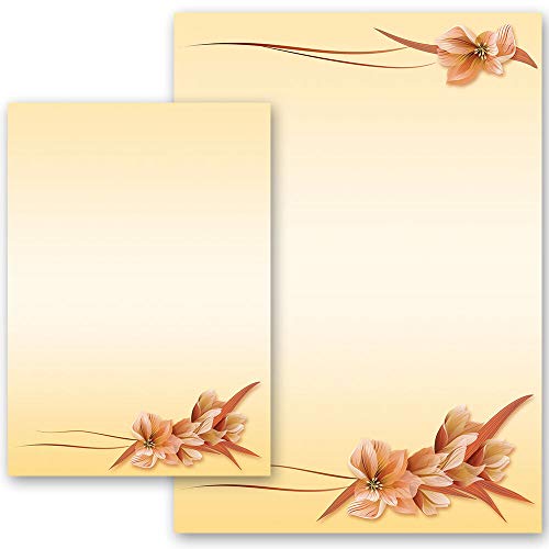 Motivpapier BLÜTENBLÄTTER Blumen & Blüten Blumenmotiv - DIN A4 Format 100 Blatt - Paper-Media von Paper-Media