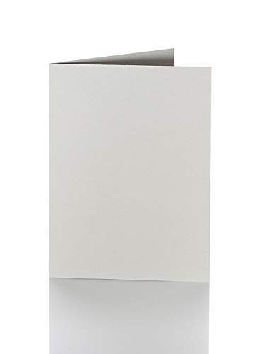 Paper24 Faltkarte 12x17 cm 240 g/qm 25 Stück in Grau von Paper24