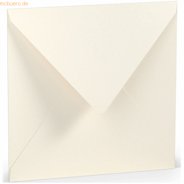 10 x Paperado Briefumschläge 16,4x16,4cm Seidenfutter Nassklebung VE=5 von Paperado