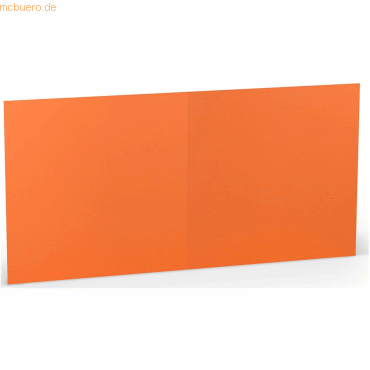 10 x Paperado Doppelkarte 15,7x15,7cm VE=5 Stück Orange von Paperado