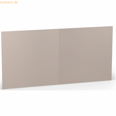 10 x Paperado Doppelkarte 15,7x15,7cm VE=5 Stück Taupe von Paperado