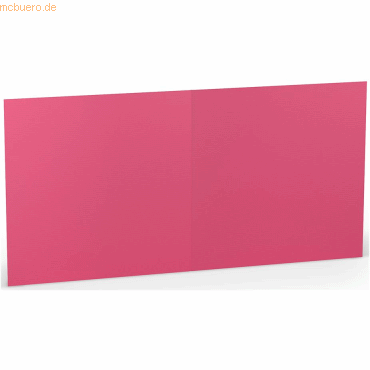 25 x Paperado Doppelkarte 15,7x15,7cm Fuchsia von Paperado