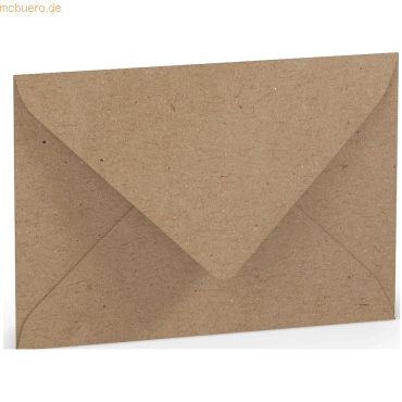 50 x Paperado Briefumschlag C6 Nassklebung Kraft von Paperado
