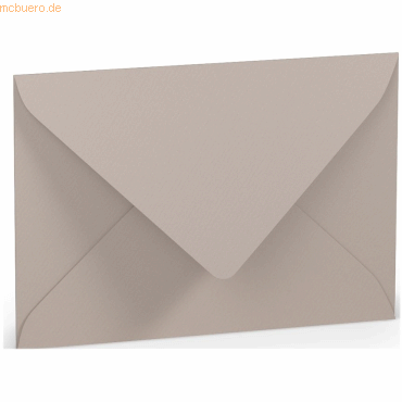 50 x Paperado Briefumschlag C6 Nassklebung Seidenfutter Taupe von Paperado