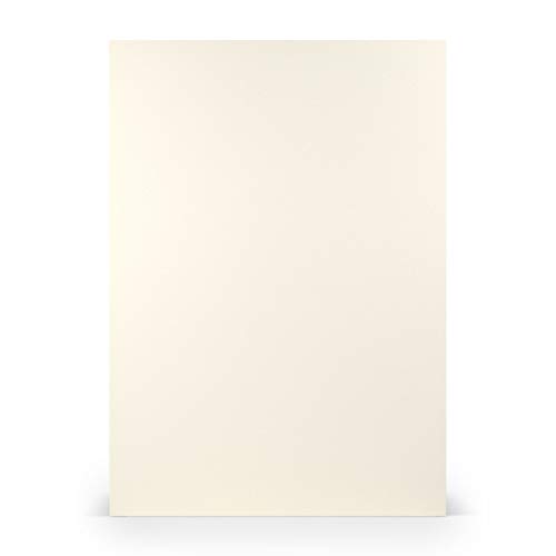 PAPERADO 1000x Tonpapier DIN A4 - Ivory gerippt Creme 160 g/m² Papierbögen - Bastelpapier in 29,7 x 21 cm Malen, Basteln & Drucken von PAPERADO