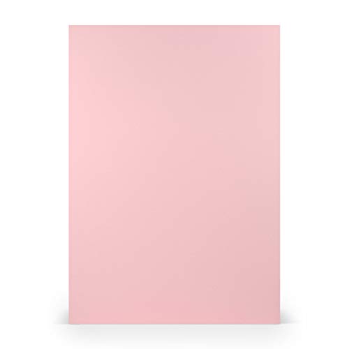 PAPERADO 25x Tonpapier DIN A4 - Flamingo gerippt Lila Rosa 160 g/m² Papierbögen - Bastelpapier in 29,7 x 21 cm Malen, Basteln & Drucken von Paperado