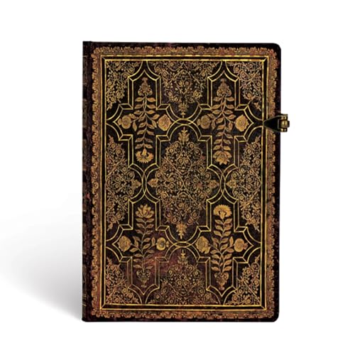 Paperblanks - Herbstfiligran Mahogani - Notizbuch Midi Liniert von Paperblanks