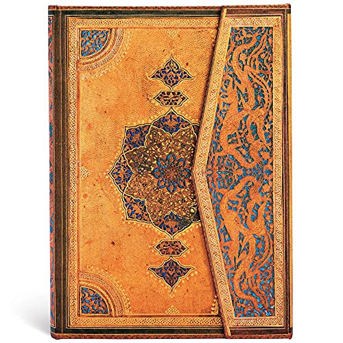 Paperblanks Safawidische Bindekunst Notizbuch Midi Liniert, Midi (180 x 130) von Paperblanks