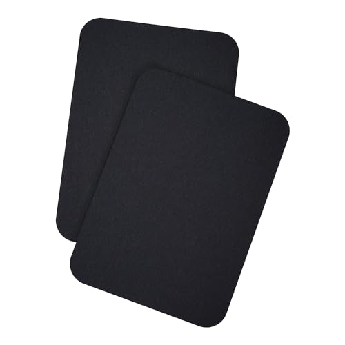 DIN A5 Blanko Karten Set mit runden Ecken zum Basteln und Selbstgestalten 300 g/m² Fotokarton Kraftpapier Graspapier (schwarz 300g/m², 100 Karten) von Papermane