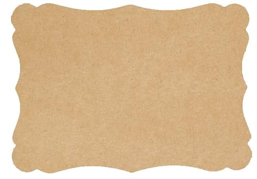 DIN A6 Vintage Karten Set Blanko zum Basteln und Selbstgestalten 300 g/m² Kraftpapier Graspapier Tonkarton Fotokarton (Kraftpapier 300g/m², 50 Karten) von Papermane