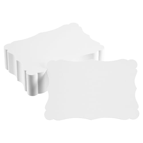 DIN A6 Vintage Karten Set Blanko zum Basteln und Selbstgestalten 300 g/m² Kraftpapier Graspapier Tonkarton Fotokarton (weiß matt 350g/m², 100 Karten) von Papermane