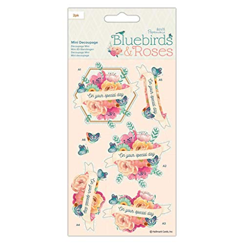 Bluebirds & Roses PMA 169157 Decoupage, Multi von Papermania