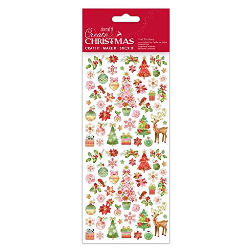 Folienaufkleber - schaffen Sie Weihnachten - Rosa Bäume von Papermania
