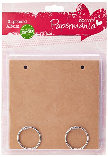 Papermania Chipboard Album, quadratisch, Scrapbooking Album, 15 x 15 cm von Papermania