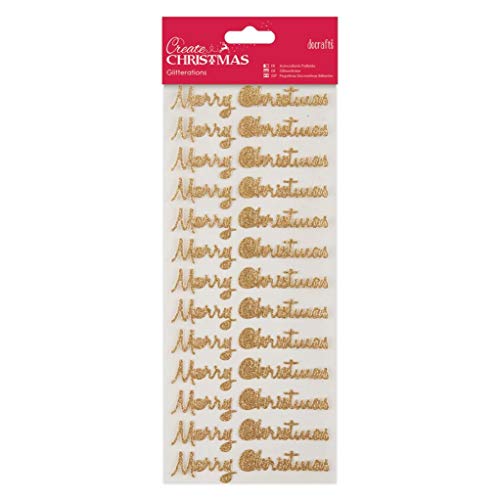 Papermania Glitterations Stickers - Frohe Weihnachten - Gold Papermania Glitterations Stickers - Frohe Weihnachten - Gold von Papermania