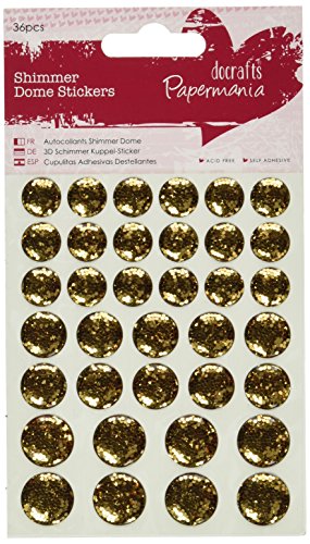 Papermania PMA 805916 Scrapbooking-Stickers, Gold, Einheitsgröße von Papermania