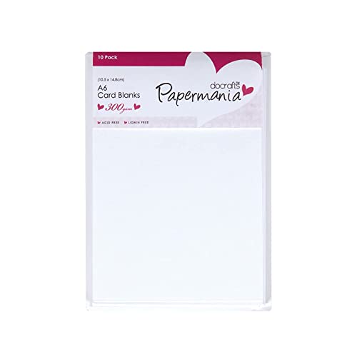 Papermania Vorlagen für Karten, 300 g/m², A6, 10er-Pack weiß Papermania Vorlagen für Karten, 300 g/m², A6, 10er-Pack weiß von Papermania