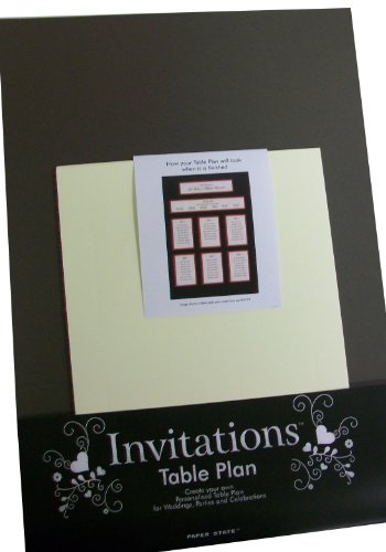 Paper State Invitations Tischplan, Chocolate von Paperstate