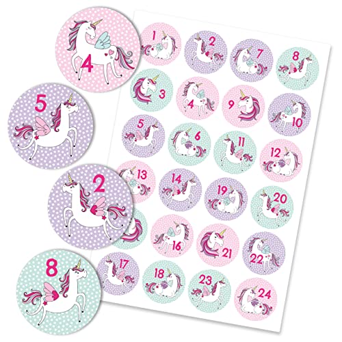 Papierdrachen 24 Adventskalender Zahlenaufkleber - Nr. 28 - Sticker 4 cm - zum Basteln und Dekorieren von Papierdrachen