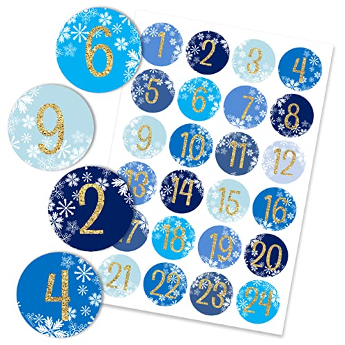 Papierdrachen 24 Adventskalender Zahlenaufkleber - Nr. 26 - Sticker 4 cm - zum Basteln und Dekorieren von Papierdrachen