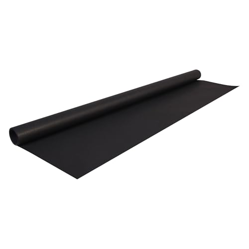 Papiertiger Farbiges Kraftpapier auf Rolle, ideal für Geschenkideen und Bastelprojekte (Schwarz, 1 Rolle 10m x 70cm) von Papiertiger