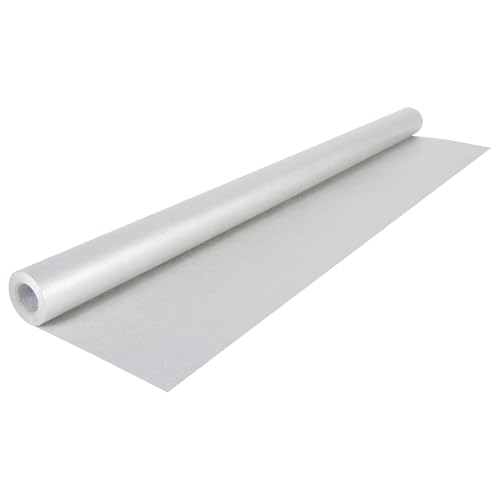 Papiertiger Farbiges Kraftpapier auf Rolle, ideal für Geschenkideen und Bastelprojekte (Silber, 1 Rolle 10m x 70cm) von Papiertiger