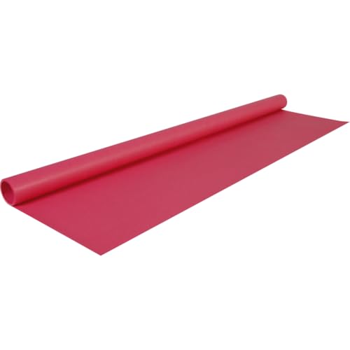 Papiertiger Farbiges Kraftpapier auf Rolle, ideal für Geschenkideen und Bastelprojekte (Tiefrot, 1 Rolle 10m x 70cm) von Papiertiger