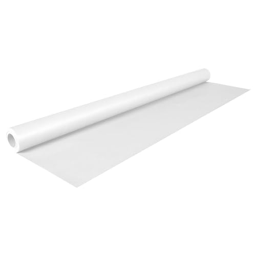 Papiertiger Farbiges Kraftpapier auf Rolle, ideal für Geschenkideen und Bastelprojekte (Weiß, 1 Rolle 10m x 70cm) von Papiertiger