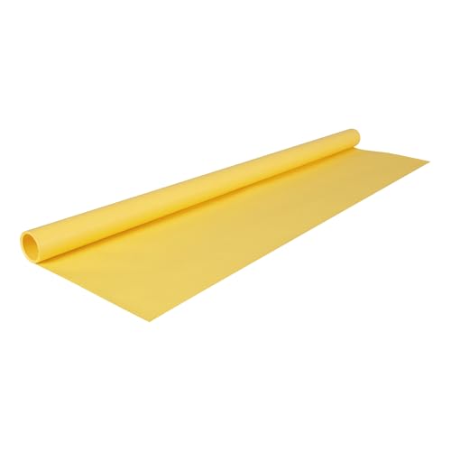 Papiertiger Farbiges Kraftpapier auf Rolle, ideal für Geschenkideen und Bastelprojekte (Zitronengelb, 1 Rolle 10m x 70cm) von Papiertiger