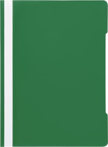 Papiertiger Schnellhefter PP für Schule und Büro (Schulqualität, Grün, 10er Pack) von Papiertiger