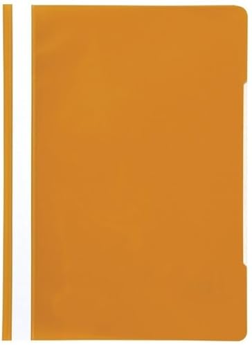 Papiertiger Schnellhefter Marke Brunnen PP für Schule und Büro (Schulqualität, Orange, 10er Pack) von Papiertiger