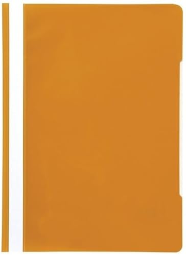 Papiertiger Schnellhefter PP für Schule und Büro (Schulqualität, Orange, 10er Pack) von Papiertiger
