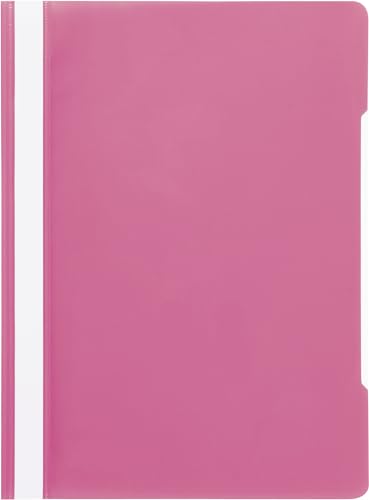 Papiertiger Schnellhefter PP für Schule und Büro (Schulqualität, Pink, 10er Pack) von Papiertiger