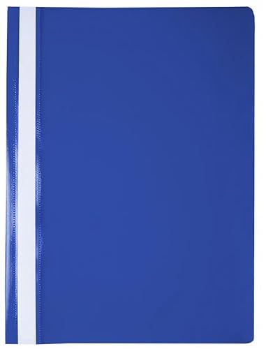 Papiertiger Schnellhefter PP für Schule und Büro (Standard, Blau, 100er Pack) von Papiertiger