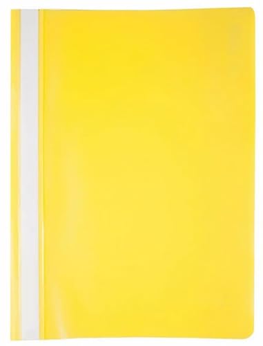 Papiertiger Schnellhefter PP für Schule und Büro (Standard, Gelb, 100er Pack) von Papiertiger
