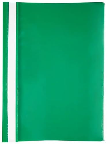 Papiertiger Schnellhefter PP für Schule und Büro (Standard, Grün, 100er Pack) von Papiertiger