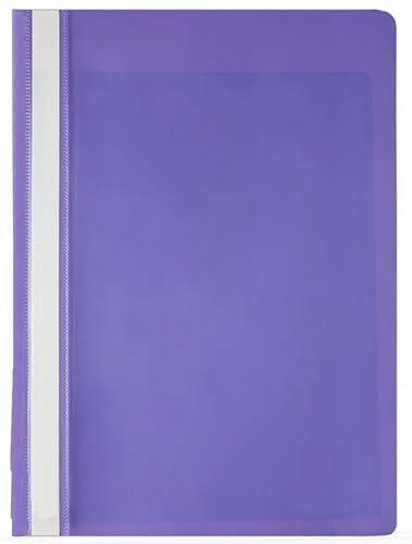 Papiertiger Schnellhefter PP für Schule und Büro (Standard, Violett, 100er Pack) von Papiertiger