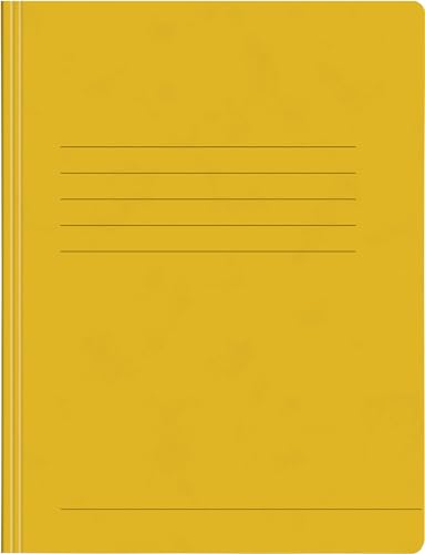 Papiertiger Schnellhefter aus Karton/Pappe für Schule und Büro (Pressspankarton, gelb, 14er Pack) von Papiertiger