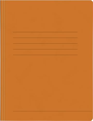 Papiertiger Schnellhefter aus Karton/Pappe für Schule und Büro (Pressspankarton, orange, 14er Pack) von Papiertiger