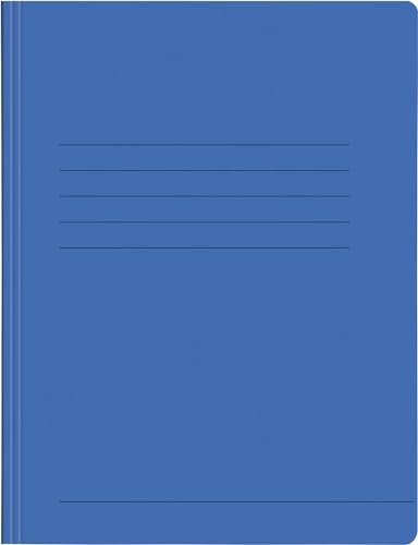 Papiertiger Schnellhefter aus Karton/Pappe für Schule und Büro extrastark (Pressspankarton, blau, 25er Pack) von Papiertiger