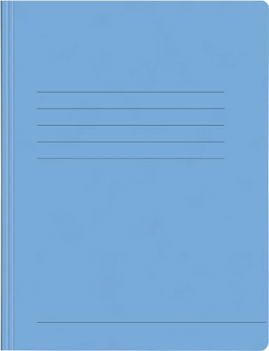 Papiertiger Schnellhefter aus Karton/Pappe für Schule und Büro extrastark (Pressspankarton, hellblau, 25er Pack) von Papiertiger